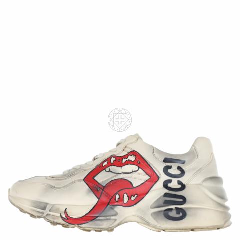 Gucci trainers with on sale lips